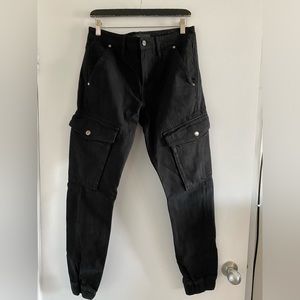 GUESS DENIM BLACK JOGGERS